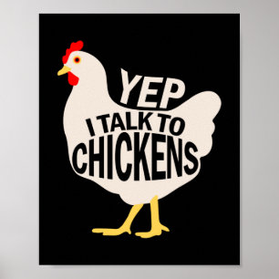 Ja, jag pratar med kycklingar poster