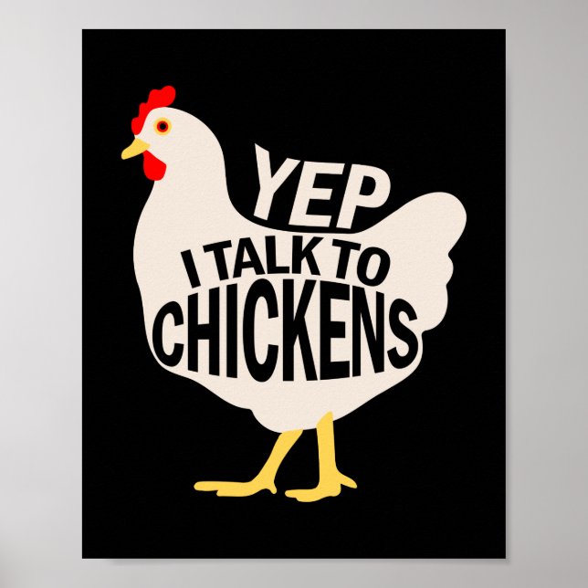 Ja, jag pratar med kycklingar poster (Framsidan)