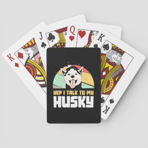 Ja, jag pratar med min Husky Siberian Casinokort