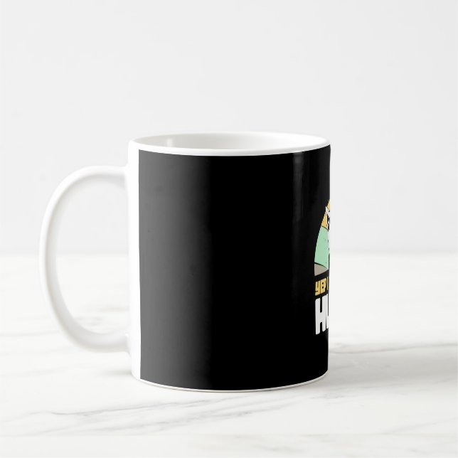 Ja, jag pratar med min Husky Siberian Kaffemugg (Vänster)