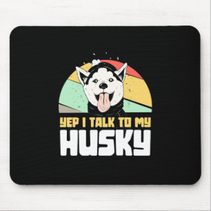 Ja, jag pratar med min Husky Siberian Musmatta