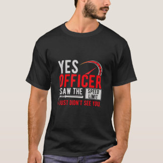 Ja, jag såg hastighetsbegränsningen Moped Chopper  T Shirt