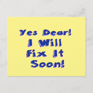 Ja, jag ska fixa det snart, Procrastination Week Vykort