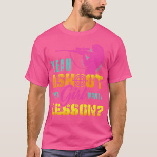 Ja, jag skjuter som en flicka vill ha en lejgarant t shirt