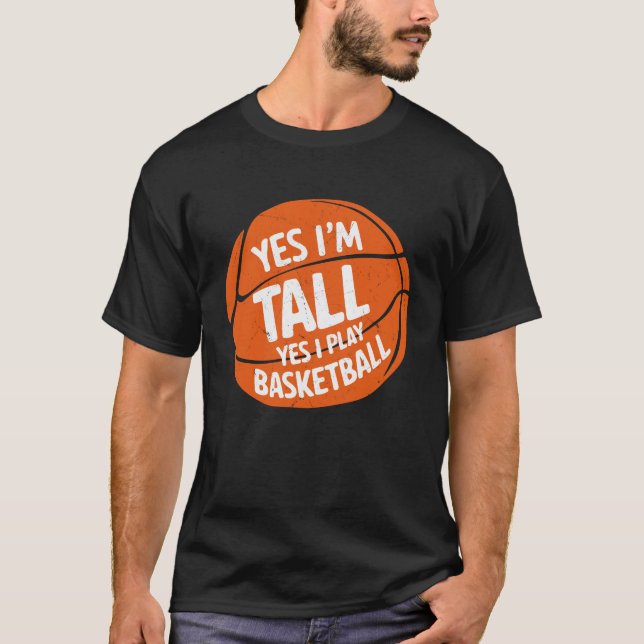 Ja, jag spelar Basketball roligt. T Shirt (Framsida)