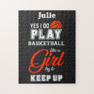 Ja, jag spelar basketboll som en flicka pussel