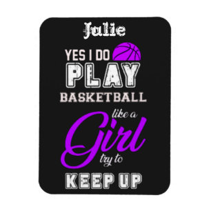 Ja, jag spelar basketboll som en Lila Magnet