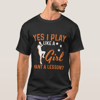 Ja, jag spelar som en basketboll t shirt