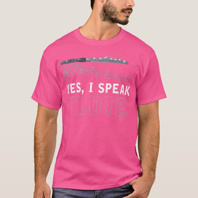 Ja Jag Talar Flöjt T Shirt (Framsida)