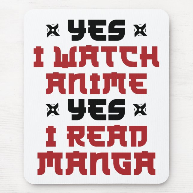 Ja, jag tittar på Anime Ja, jag läser Manga Musmatta (Framsidan)