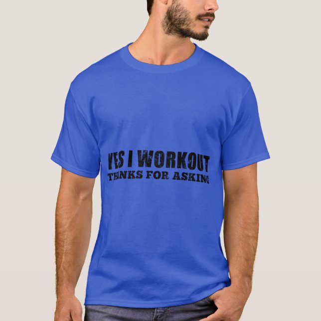 Ja, jag tränar tack för frågan pojke t shirt (Framsida)