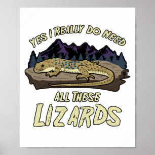 Ja, jag Verkligen behöver alla dessa Lizards Repti Poster