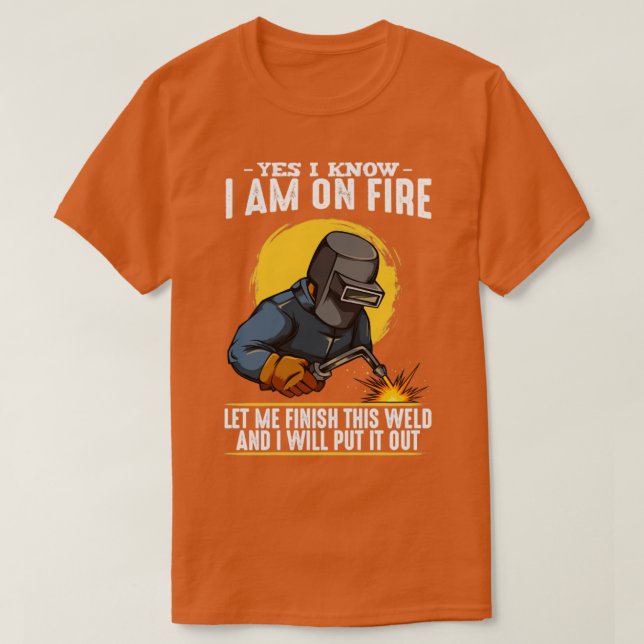 Ja, jag vet att jag är på brandwalder. t shirt (Design framsida)