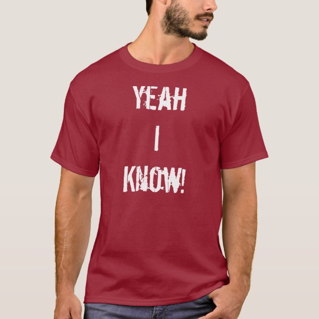 Ja, jag vet T-Shirt (Framsida)