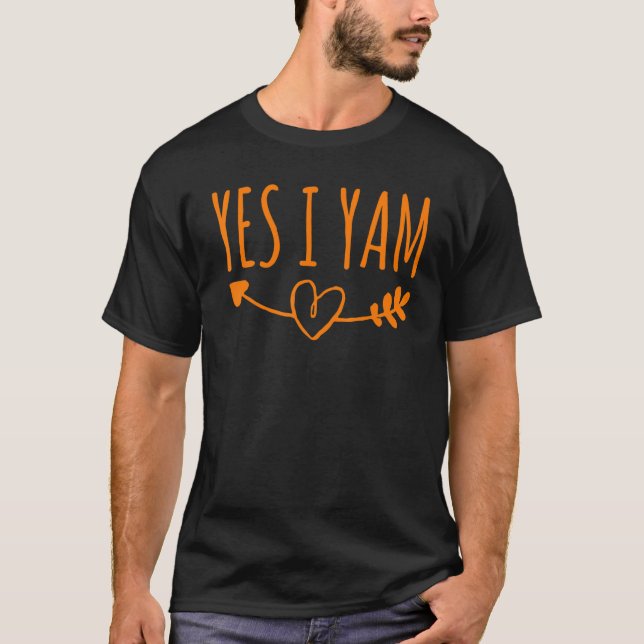 Ja, jag Yam.. Hon är min sötpotatiskapel som match T Shirt (Framsida)