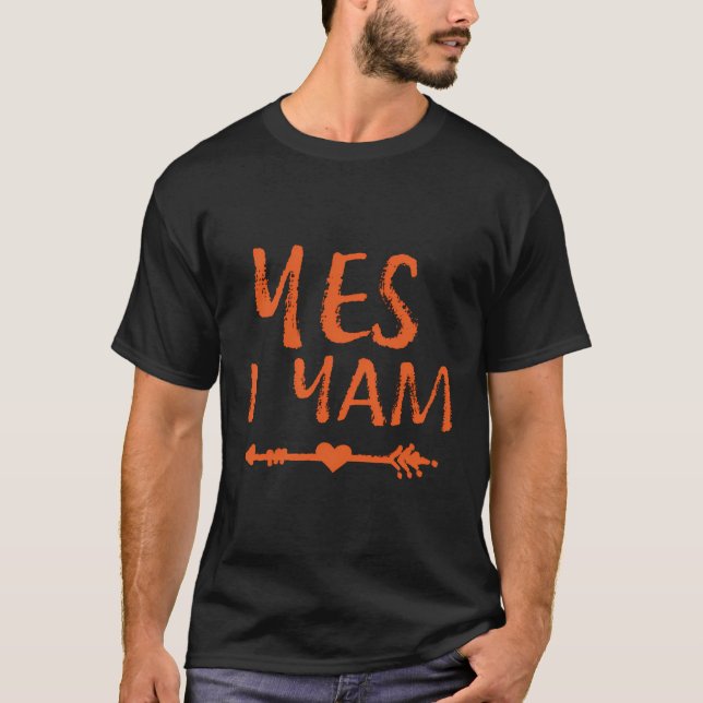 Ja, jag Yam Par - Shes My Sweet Potato Matching T Shirt (Framsida)