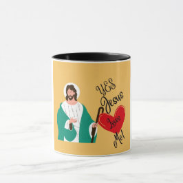 "Ja, Jesus älskar mig" Gul Mugg