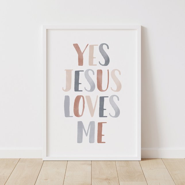 Ja, Jesus Kärlek Me Bohol Nursery Decor Poster (Skapare uppladdad)