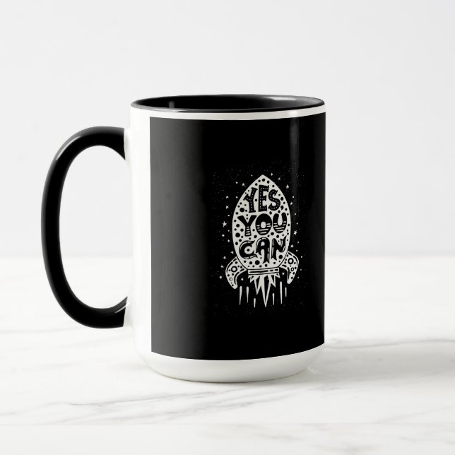 Ja kan du Rocketship Mugg (Vänster)