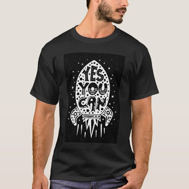 Ja kan du Rocketship Tee (Framsida)