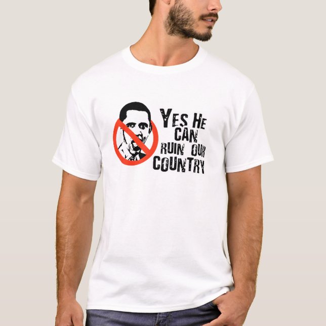 JA KAN HAN FÖRDÄRVA VÅRT LAND T SHIRT (Framsida)