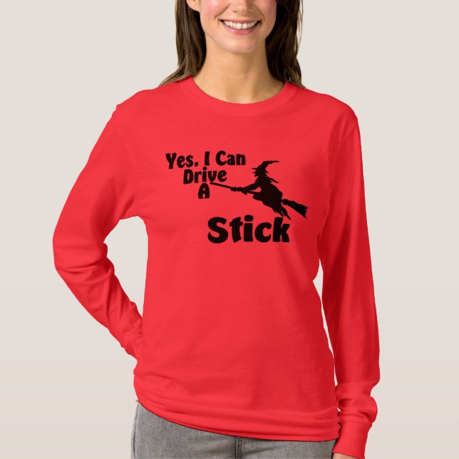 Ja kan jag köra en pinne tee shirt (Framsida)