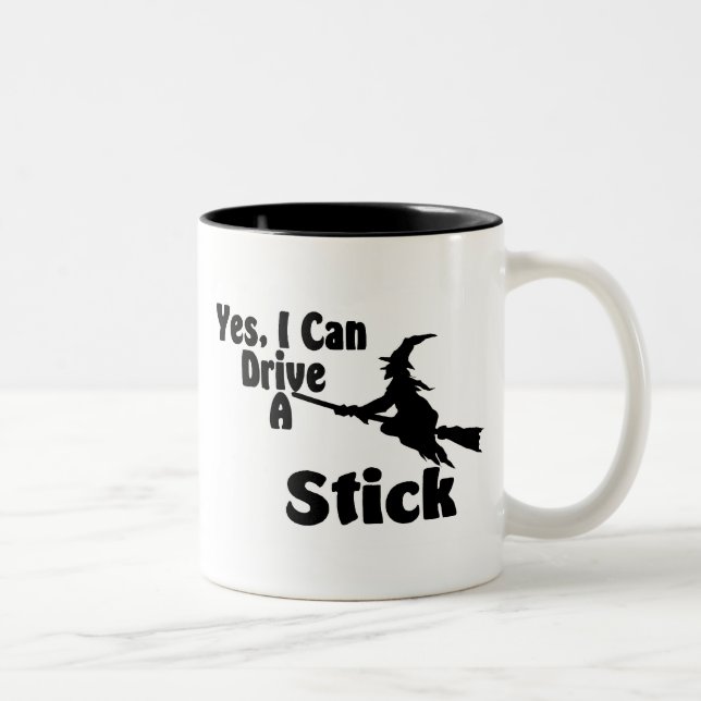 Ja kan jag köra en pinne Två-Tonad mugg (Höger)