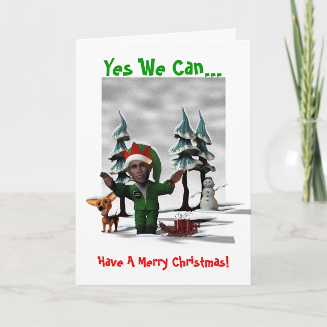 Ja kan vi…, att ha god jul! helgkort (Framsida)