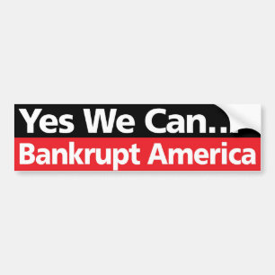 Ja kan vi…, Bankruttt Amerika Bildekal