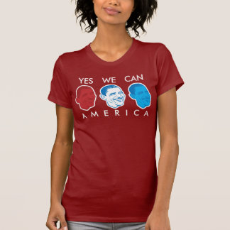 "Ja kan vi den Amerika" Obama T-tröja T-shirt
