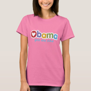 Ja kan vi den Obama T-tröja Tee Shirt