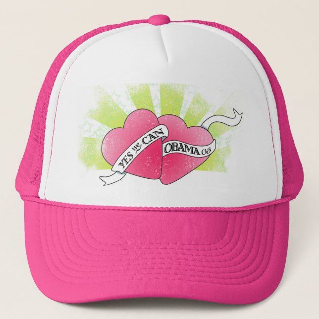 Ja kan vi - Obama 08 - old schooltatueringstil Keps (Framsida)