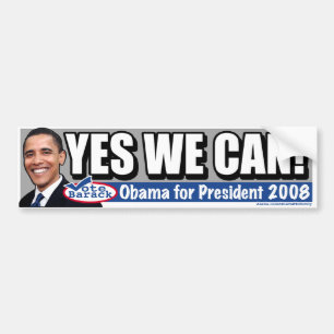 Ja kan vi! Obama bildekal