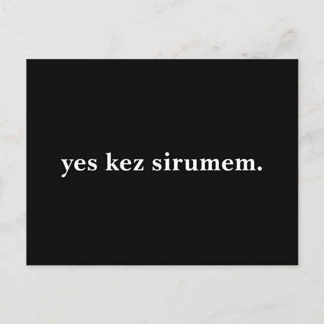 Ja kez sirumem. vykort (Framsida)