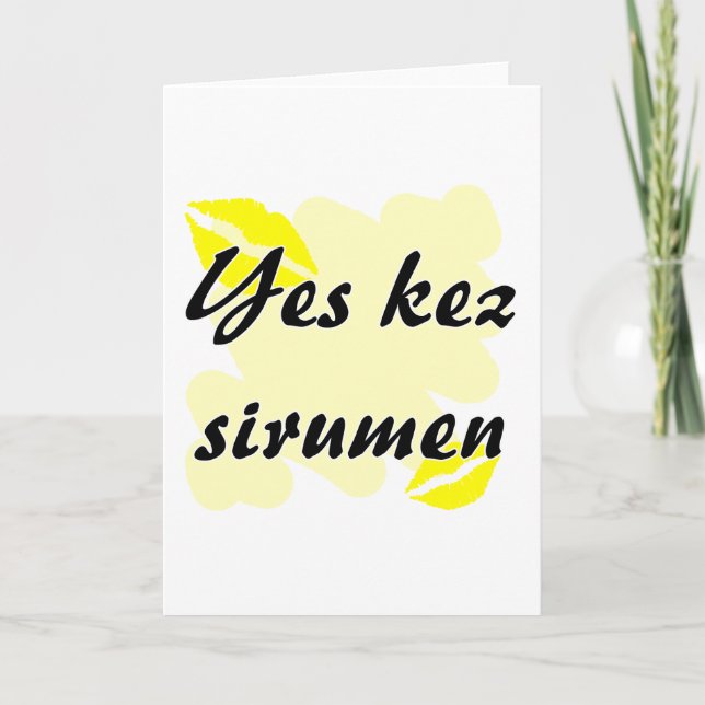 Ja kezsirumen - armenier - jag älskar dig helgkort (Framsida)
