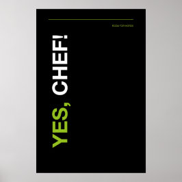 JA, KOCK! – Rolig köksaffisch Poster