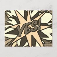 JA Kul Retro Serietidning Pop Art