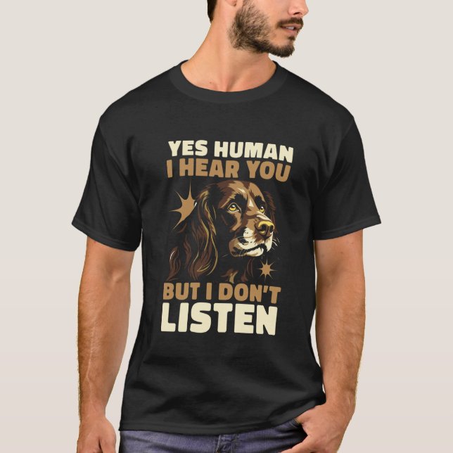 Ja människa jag hör dig men jag lyssnar inte En Bo T Shirt (Framsida)