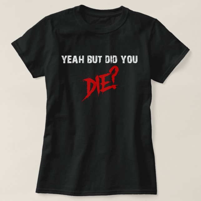Ja, men dog du t shirt (Design framsida)