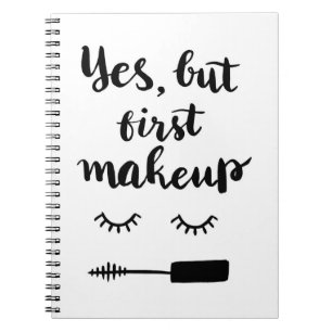 Ja men första Makeup Anteckningsbok