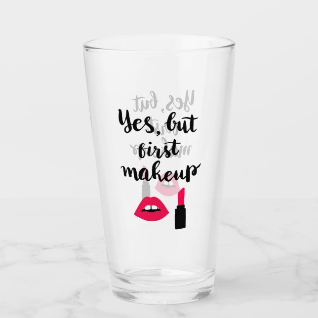 Ja men första Makeup gullig | formulera Glaskopp (Framsida)