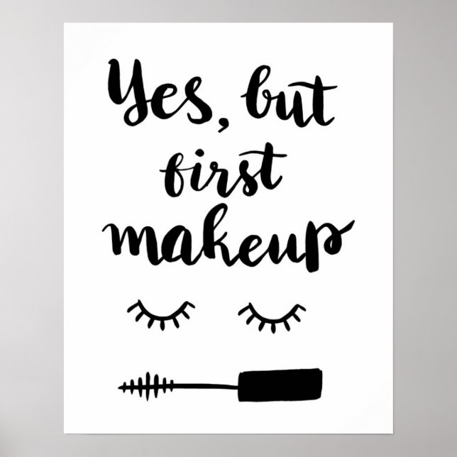 Ja, men första Makeup Poster (Framsidan)