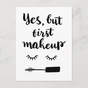 Ja, men första Makeup Vykort