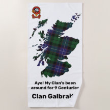Ja! Min Klan var runt Galbraith Beach Towel