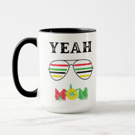 Ja Mon Reggae Färgad Sunglasses Coffee Mugg