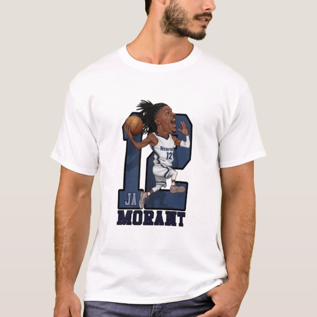 Ja Morant Caricature T Shirt (Framsida)