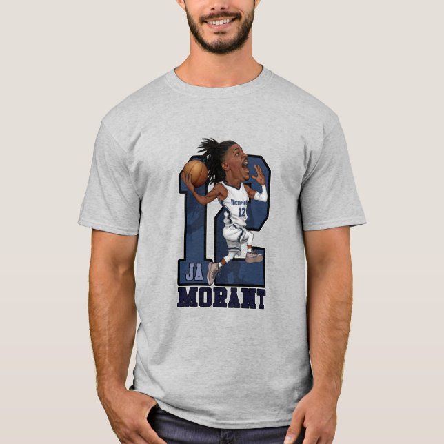 Ja Morant Caricature T Shirt (Framsida)