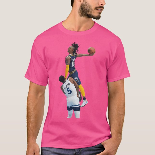 Ja Morant Posterized Dunk on Malik Beasley T Shirt (Framsida)