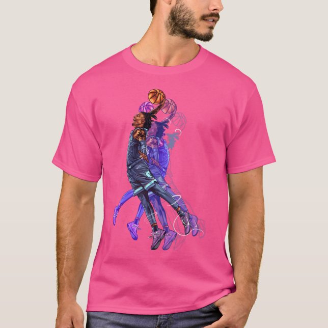 Ja Morant Teckning Art T Shirt (Framsida)