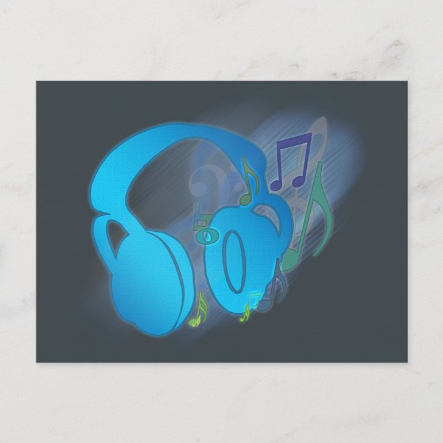 Ja! Musik! Vykort (Framsida)
